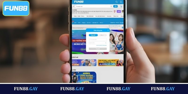 Cách đăng nhập acc Fun88 bằng ứng dụng di động