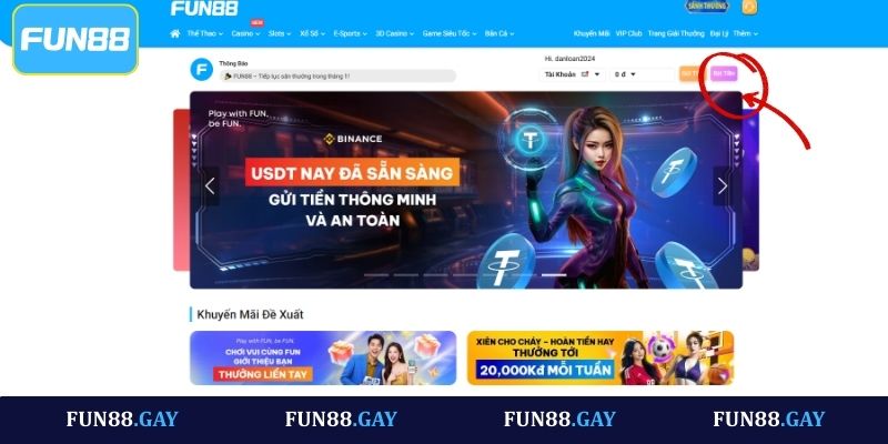 Tiêu chí cần đáp ứng trước khi thực hiện rút tiền Fun88